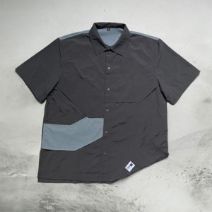 oqLiq 2022SS – SPACETIME – stair supplex cuban shirt – StableNice BLDG. Limited Edition